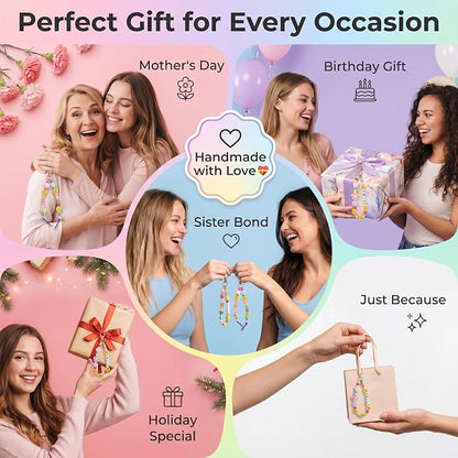 YOJO DIY Keychain Making Kit for Women & Girls, Personalized Jewelry Craft Supplies, Creative Arts and Crafts Set for Bag Charms, Phone Straps & Gifts (421Pcs)