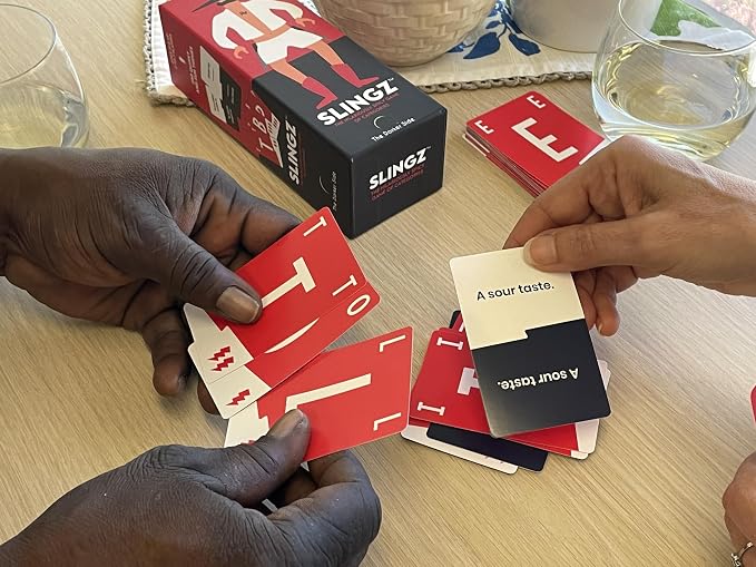 Slingz - The Quick and Hilariously Spicy Categories Card Game | 2-7 Players | for Adults, College Students, Game Nights, Parties and More | by The Darker Side Games