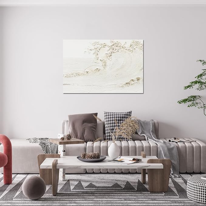Canvas Wall Art Decor Artwork for Walls Wall Art for Living Room Black Abstract Wall Art Decor Canvas Art Wall Decor Modern Textured Wall Art Black Wall Paintings 24" X 36" Bedroom Office Decor