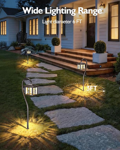 LITFIT Low Voltage Landscape Lighting,12V 3W 185LM 3000K ORB Electric Pathway Lights, Waterproof Wired Garden Light with Connectors for Walkway Yard, Die-Cast Aluminum, 50000H Integrated LED, 4Pack