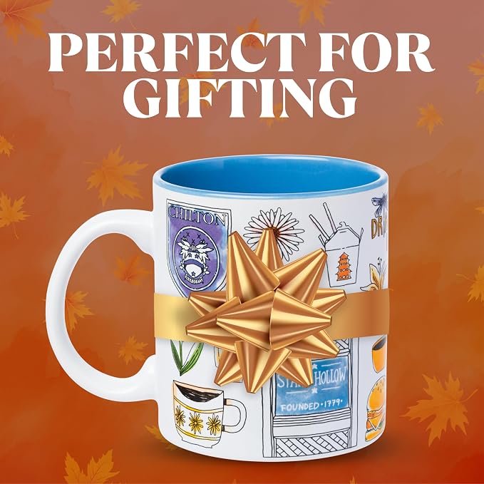 Silver Buffalo Gilmore Girls Destination Locations Icons, Ceramic Mug, 20oz | 0.59 Liters