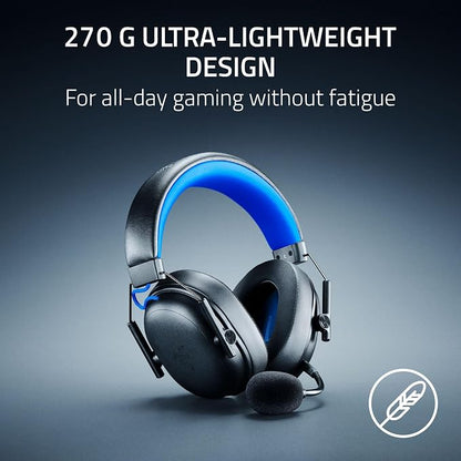 Razer BlackShark V3 X HyperSpeed Wireless PS5 Gaming Headset, Black | 50mm Drivers, Cardioid Mic, 2.4 GHz, Bluetooth, Works with PC, Mac, Nintendo Switch, Smartphone, 70 Hr Battery