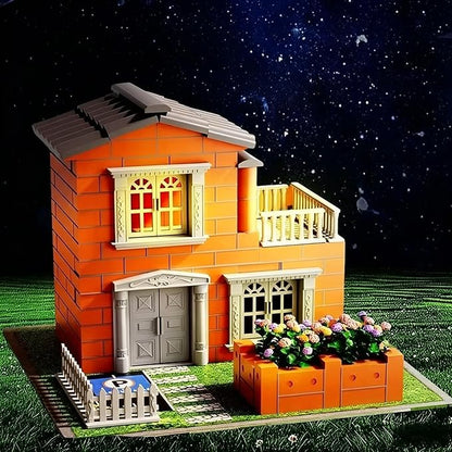 Mini House Building Kit for Kids Age 8+, Real Mini Bricks DIY Tiny House Construction Set, STEM Creative Building Blocks Toys, Educational Hands-On Architecture Craft Gifts for Boys Girls