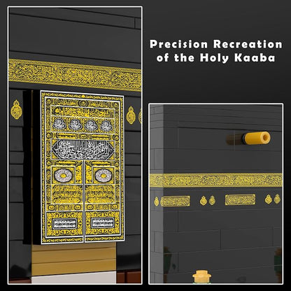 Kaaba Building Set – 446Pcs Architecture Model Kit of Mecca Great Mosque, Adult Building Blocks for Home Office Display, Collectible Landmark Set