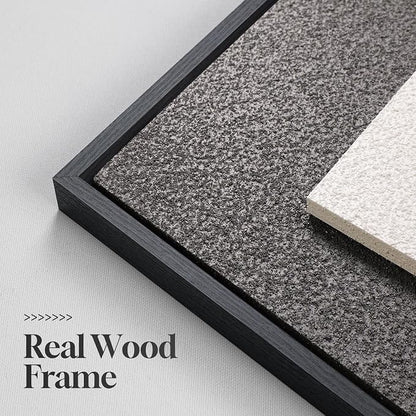 Large 3D Textured Framed Neutral Abstract Wall Art for Living Room, 3 Piece Modern Artwork for Walls, Minimalist White and Brown Geometric Wall Paintings for Hallway, Stair, Office Wall Decor 24x36 In