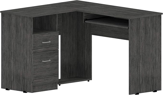 NicBex Kimberly-DW-00052-LWJ Home Office Desks, 47.2"x41.3"x30.4", Gray