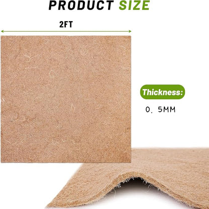 4 Pieces Worm Blanket,2 ftx2 ft Worm Blanket for Compost,Jute Fibre Worms Compost Blankets Fits Most Worm Bin Farm