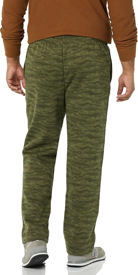 Amazon Essentials Men's Relaxed Straight Leg Fleece Open Bottom Sweatpant (Available in Big & Tall)