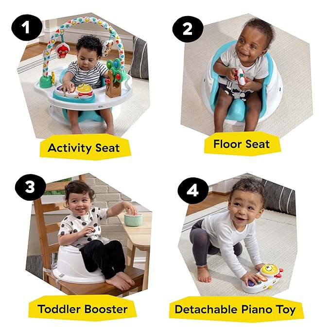 Baby Einstein SuperSeat Touch of Tunes 3-in-1 Activity Seat, with Music & Lights, Ages 6 Months and Up