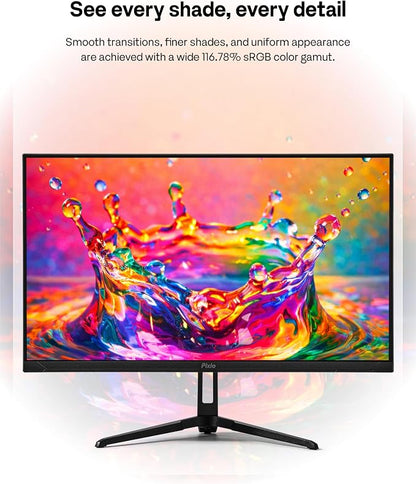 Pixio PX249 Wave 24 inch 240Hz Refresh Rate FHD 1080p Resolution Fast IPS Panel 1ms GTG Response Time Built-in Speakers Gaming Monitor with Adaptive Sync