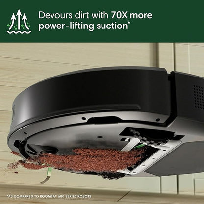 iRobot Roomba 105 Vac Robot Vacuum with AutoEmpty Dock - Self-Empties for 75 Days, Easy to use, Intense Power-Lifting Suction, LiDAR Navigation, Multi-Surface Cleaning, Cleans in Neat Rows | Autoempty Dock Up to 75 Days, Clearview Lidar Mapping, WI-FI ...