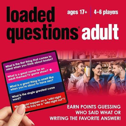 Loaded Questions Card Game for Adults – Funny Adult Party Game with 250+ Suggestive Questions, for Group Game Night