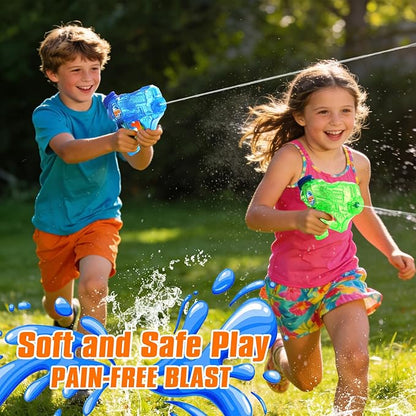 6 Pack Mini Water Gun for Kids Toddler: Water Guns Soaker Squirts Blasters with Trigger for Boys Girls Summer Outdoor Swimming Pool Water Fighting Toys