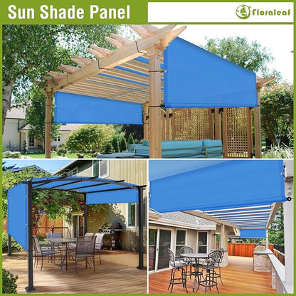 13' × 30' Pergola Shade Cover Universal Replacement Canopy Cover Outdoor Durable Fabric Sun Shade Cloth for Deck Patio Porch Backyard Gazebo with Grommets & Weighted Rods, Blue