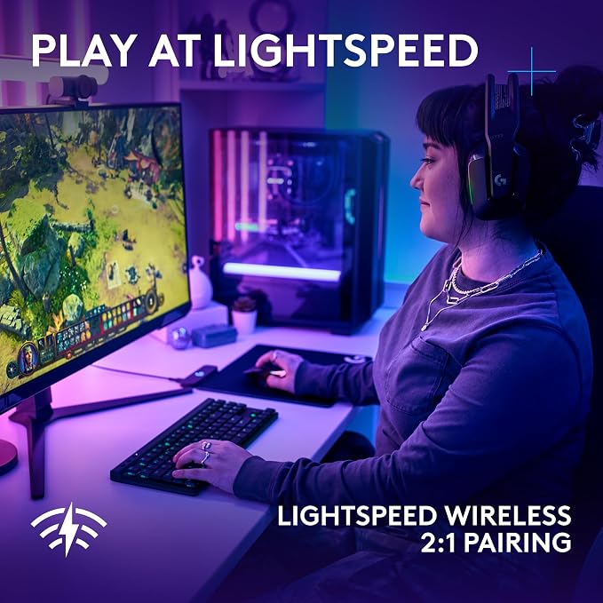 Logitech G502 X Plus Lightspeed Wireless Gaming Mouse + G515 TKL Wireless Gaming Keyboard (Tactile) Bundle: Black