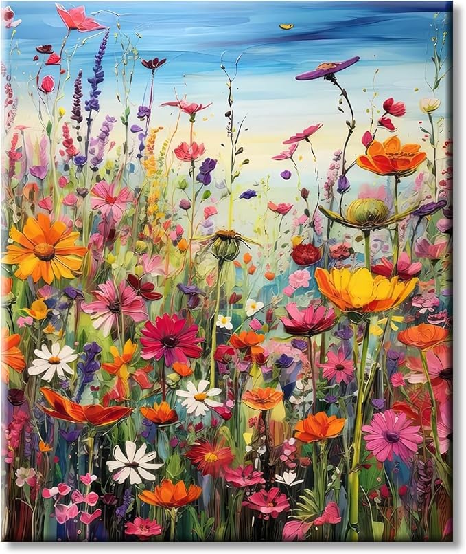 Puzzles for Adults 1000 Pieces, Flowers 1000 Piece Puzzle for Adults, Jigsaw Puzzles 1000 Pieces with Letters On Back Hard Impossible Difficult Challenging Family Puzzle (27.5"X19.6")