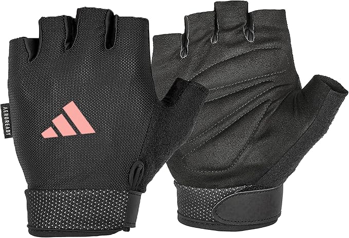 adidas Essential Training & Weightlifting Gloves, Fingerless Workout Gloves