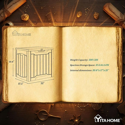 YITAHOME 31 Gallon OutdoorDeck Box | Lockable Resin Storage Box and Waterproof Package Delivery Box for Patio, Garden, Poolside, Cushions, Supplies & Sports Gear