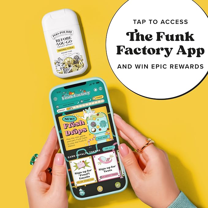 Poo-Pourri Before-you-Go Toilet Spray Bundle, Original Citrus 2 Fl Oz and Original Citrus 1 Fl Oz Pocket Travel Size - Lemon, Bergamot and Lemongrass