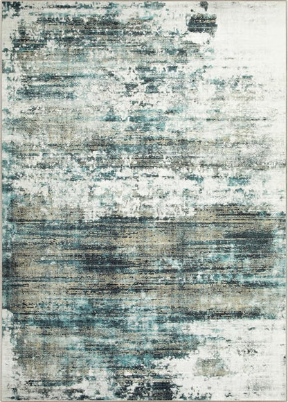 8x10 Area Rugs Washable Rug: Large Modern Abstract Living Room Rug Soft Anti-Skid Thin Carpet Indoor Floor Non-Shedding Carpets for Bedroom Dining Room Farmhouse Nursery Home Office Green Multi