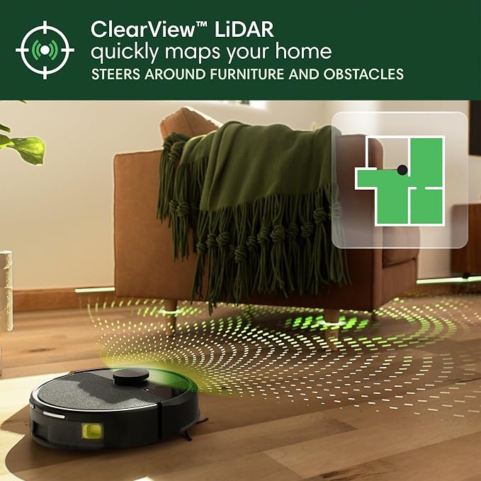 iRobot Roomba 105 Vac Robot Vacuum with AutoEmpty Dock - Self-Empties for 75 Days, Easy to use, Intense Power-Lifting Suction, LiDAR Navigation, Multi-Surface Cleaning, Cleans in Neat Rows | Autoempty Dock Up to 75 Days, Clearview Lidar Mapping, WI-FI ...