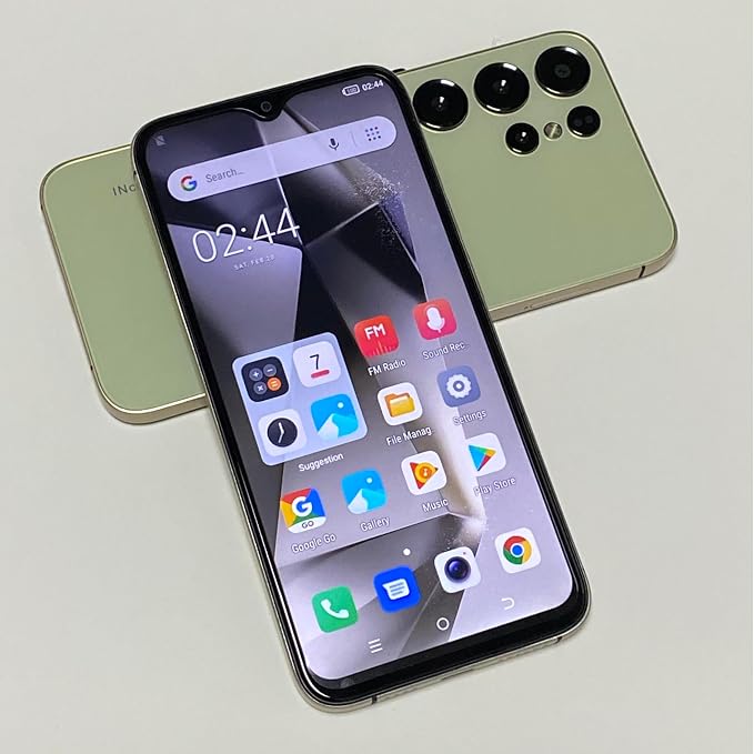 Unlock Phone, 4G Network Android Phone, 6.3-inch Screen, 2GB RAM+16GB ROM/TF 128GB, Dual SIM Cards, Dual Cameras, Suitable for Novice Users (89yellow)