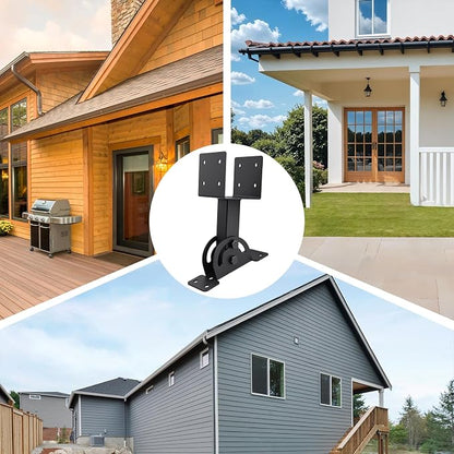 4 Pcs 4“x 4”Heavy Duty Roof Riser Brackets Kit | Adjustable Height Angle Pergola Brackets|Roof Riser Beam Bracket for Gazebos|Carports|and Patios