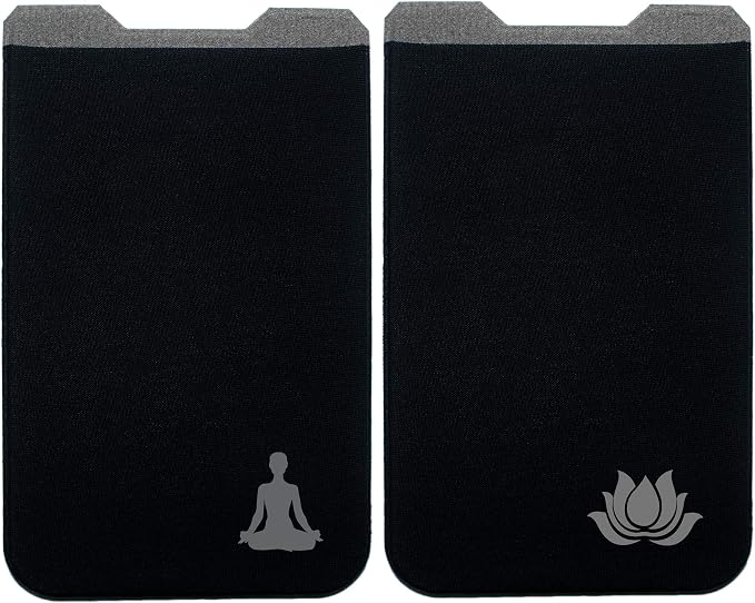 Phone Wallet - Adhesive Card Holder - Cell Phone Pouch - Stick on Lycra Pocket by Gecko - Carry Credit Cards and Cash