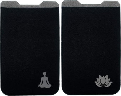 Phone Wallet - Adhesive Card Holder - Cell Phone Pouch - Stick on Lycra Pocket by Gecko - Carry Credit Cards and Cash
