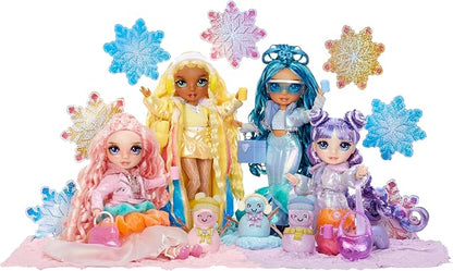 Rainbow High Winter Wonderland Bella - Pink 11” Fashion Doll with Magic Snow Hidden in Fashion That Puffs Up with Water, and Snowman Kit, Great Gift for Kids 4-12 Years Old
