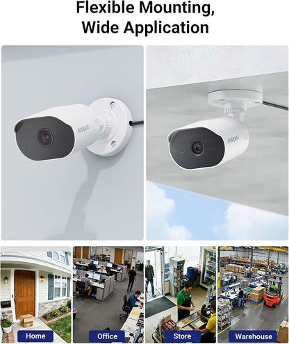 Anlapus 4 Pack 1080P HD-TVI Security Cameras with Audio, Night Vision, 2MP Outdoor Indoor Weatherproof Home Surveillance CCTV Bullet Camera for Anlapus 1080P/2MP/5MP/4K Analog DVR System