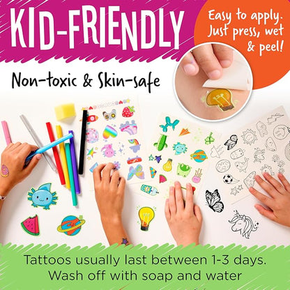 Creativity for Kids Tattoo Designer Studio: Create 50+ DIY Temporary Tattoos, Toys and Gifts for Girls and Boys, Arts and Crafts Activities for Kids (Ages 6+)