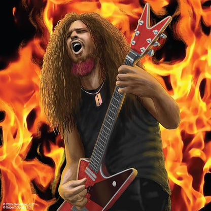 Super7 Reaction Figure Dimebag Darrell (Culprit) - 3.75" Dimebag Darrell Action Figure with Accessory - Classic Heavy Metal Collectibles and Retro Toys