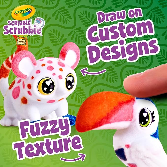 Crayola Scribble Scrubbie Pets Safari Treehouse, Toy Storage Case, Gift for Boys & Girls