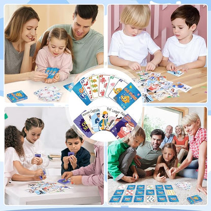 Card Games,Go Fish and Old Maid Card Game for Kids Ages 4-8,Fun Classic Interactive Games for Kids Toddlers Adults,Perfect for Stocking Stuffers Gifts,Family Game Night Party Games(Go Fish&Old Maid)