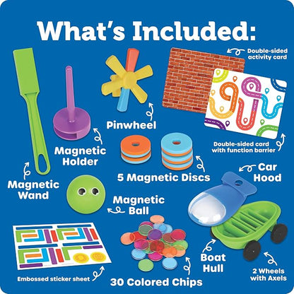 Learning Resources STEM Explorers Magnetworks, Magnetic Science Set, Physics Experiment Toys for Kids, Kindergarten and Preschool Classroom, Force and Motion Kit for Boys and Girls, Ages 5 and Up