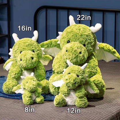 SUSULF Little Flying Dragon - Cute Stuffed Animal Plush Toy - Adorable Soft Dragons Toy Plushies and Gifts - Perfect Present for Kids (Green,16.53in/42cm)