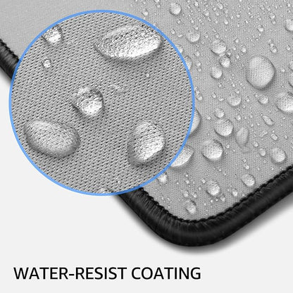 KTRIO Large Gaming Mouse Pad, Desk Mat, 31.5 x 15.7 in, Silver Grey, XXL | Smooth Micro-Weave Surface, Artistic Pattern Design, Non-Slip Rubber Base, Durable Stitched Edges, Office & Home Use
