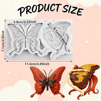 Butterfly Polymer Clay Molds Butterfly Fairy Silicone Mold for DIY Crafts Epoxy Resin Casting Polymer Clay Tools Craft Air Dry Jewelry Making