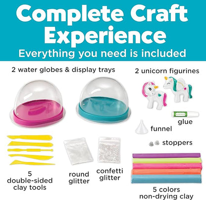 Creativity for Kids Make Your Own Water Globes: Magical Unicorns - Create 2 Snow Globe Unicorn Toys, Arts and Crafts and Girls Toys, Unicorn Gifts for Girls (Ages 6+)