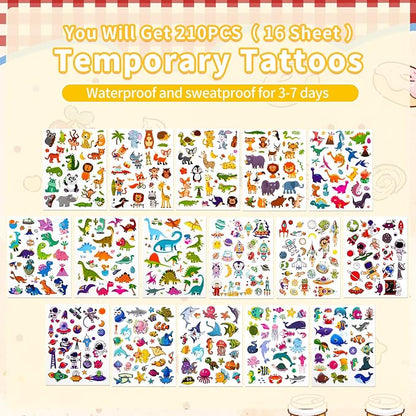 Water Coloring Books & Temporary Tattoos Bulk for Kids Party Favors(338Pcs) | Party Favors, Coloring Books for Kids Ages 4-8, Kids Crafts, Birthday Goodie Bag Stuffers, Classroom Prize, Kids Gifts