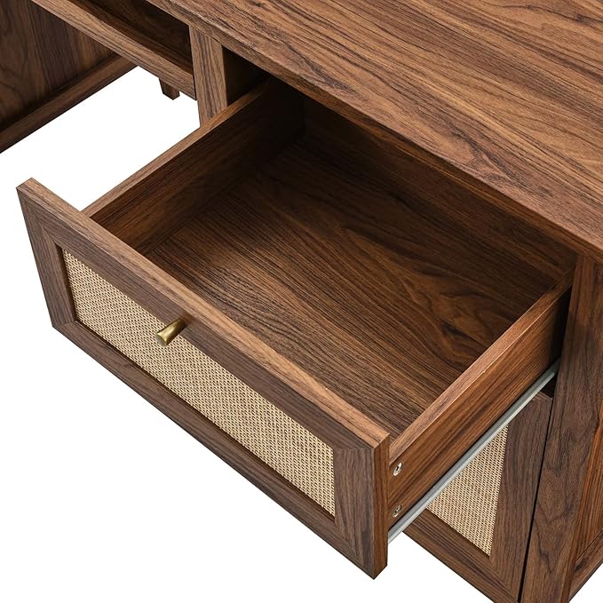 Modway Soma Desk, Walnut