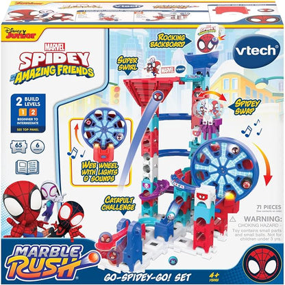 VTech Spidey and His Amazing Friends Marble Rush Go-Spidey-Go! Set