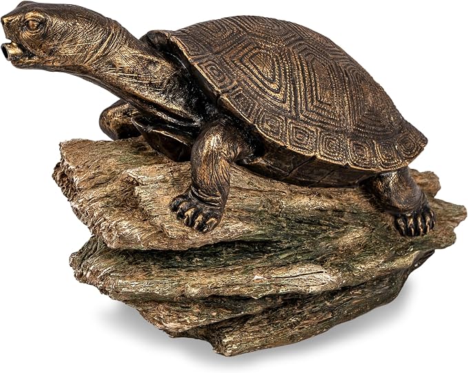 Aquascape Turtle On Log Spitter Fountain for Pond and Garden, 78371