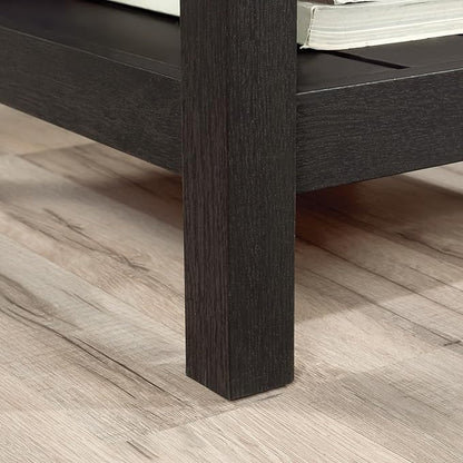 Sauder Cottage Road L-Desk, L: 65.12" x W: 58.66" x H: 29.76", Raven Oak Finish