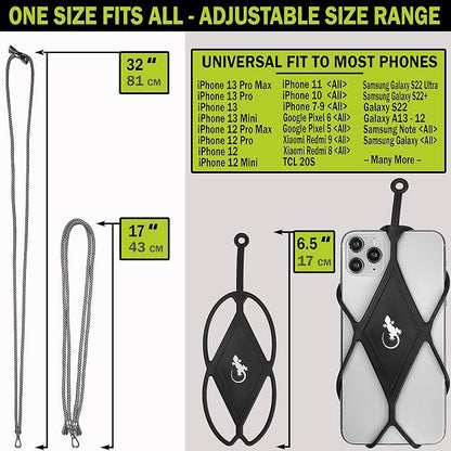Gecko Travel Tech Cell Phone Lanyard Phone lanyards for Around The Neck Neck Lanyard Phone Crossbody