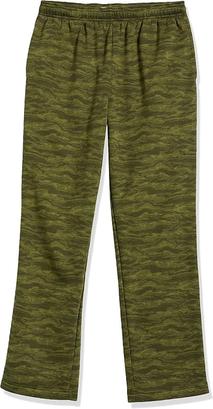 Amazon Essentials Men's Relaxed Straight Leg Fleece Open Bottom Sweatpant (Available in Big & Tall)