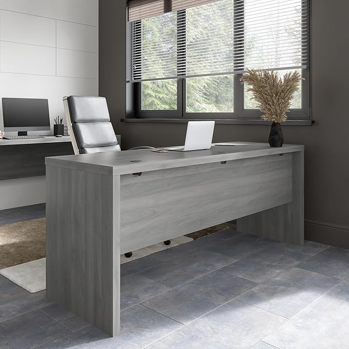 Bush Business Furniture Echo Computer Desk, 72W, Modern Gray