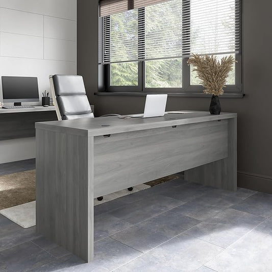 Bush Business Furniture Echo Computer Desk, 72W, Modern Gray