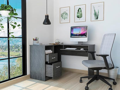 NicBex Kimberly-DW-00052-LWJ Home Office Desks, 47.2"x41.3"x30.4", Gray